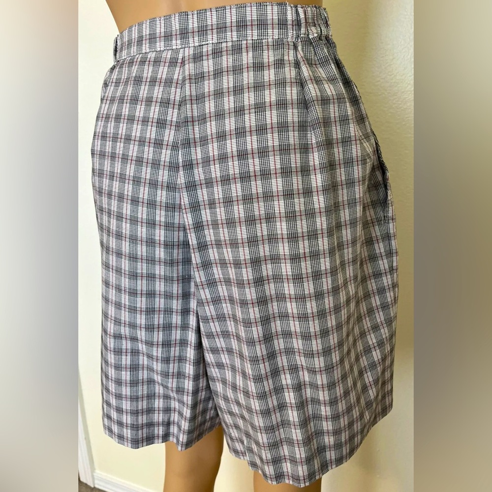 Sun Daze By Nancy Haley-60's/70's Vintage, Plaid, USA, Preppy, Shorts. Size-12 - Picture 5 of 9